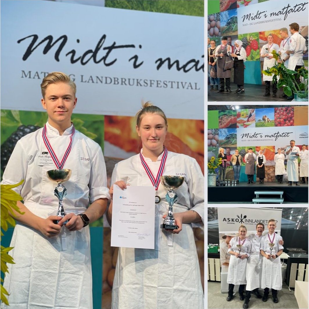 Deltakere og vinnere av konkurranser arrangert av Lærlingkompaniet Innlandet, opplæringskontor for restaurant og reiseliv.